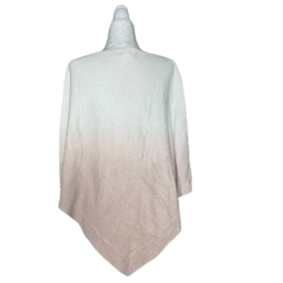 Barefoot Dreams CozyChic Ultra Lite Ocean Breeze Poncho Ombre Rose Mist One Size - Picture 3 of 8